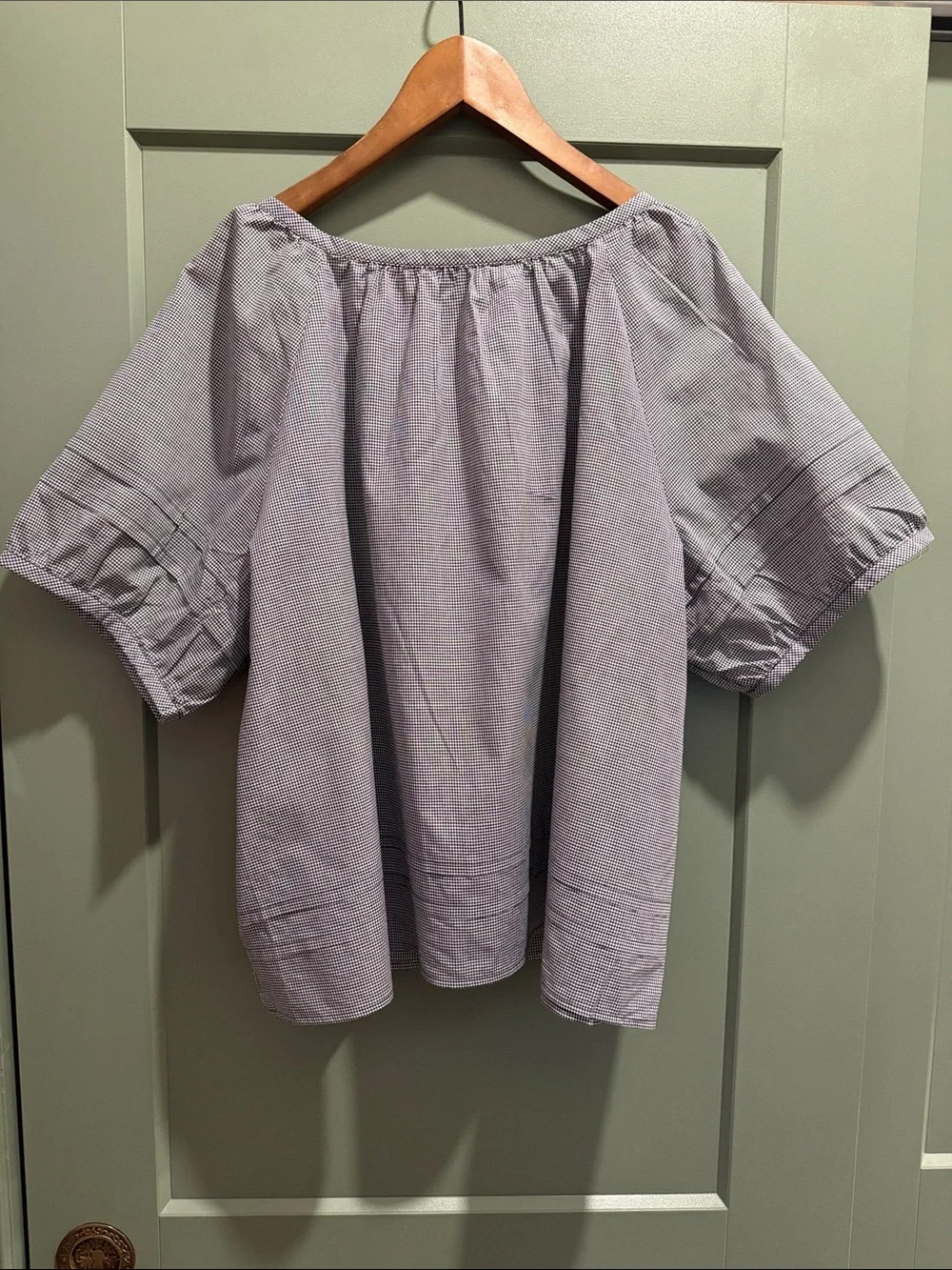 LOFT gingham blouse